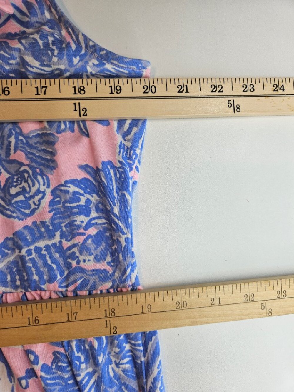 Lilly Pulitzer Riegan Maxi Dress Capri Blue Women's Size L Tiered Preppy Summer - Picture 10 of 14